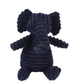 Navy corduroy elephant dog toy