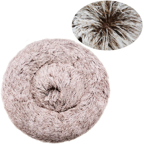 The Cloud Bed fluffy round pet bed for dachshunds and small dogs